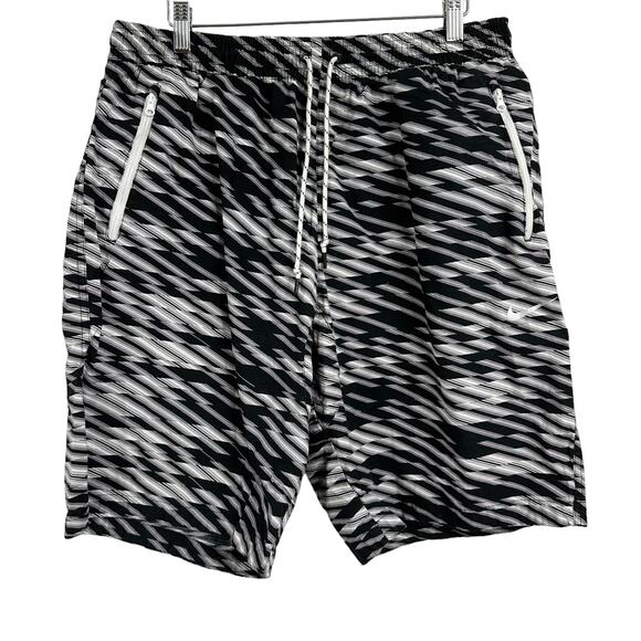 Nike Men's Allover Print Shorts XXL Black Gray Athletic Sportswear - Picture 2 of 11
